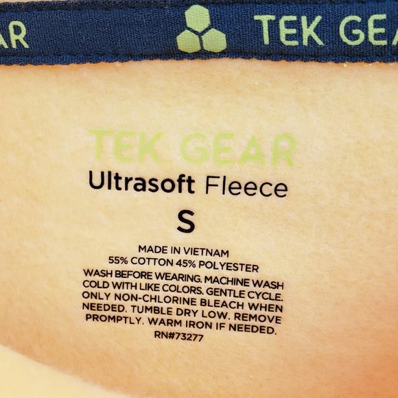 Tek Gear Ultrasoft Fleece Pullover Hoodie, Color - Flame Yellow, Size S, RN#7327 - Picture 3 of 15
